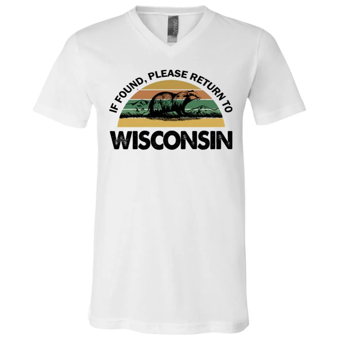 If Found Please Return To Wisconsin Funny T-shirt