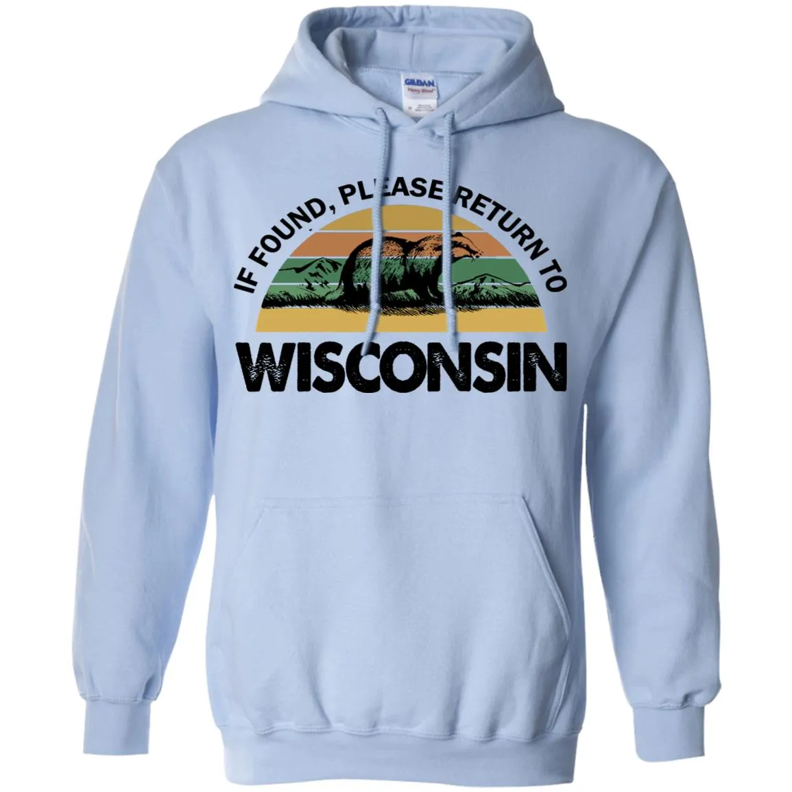 If Found Please Return To Wisconsin Funny T-shirt
