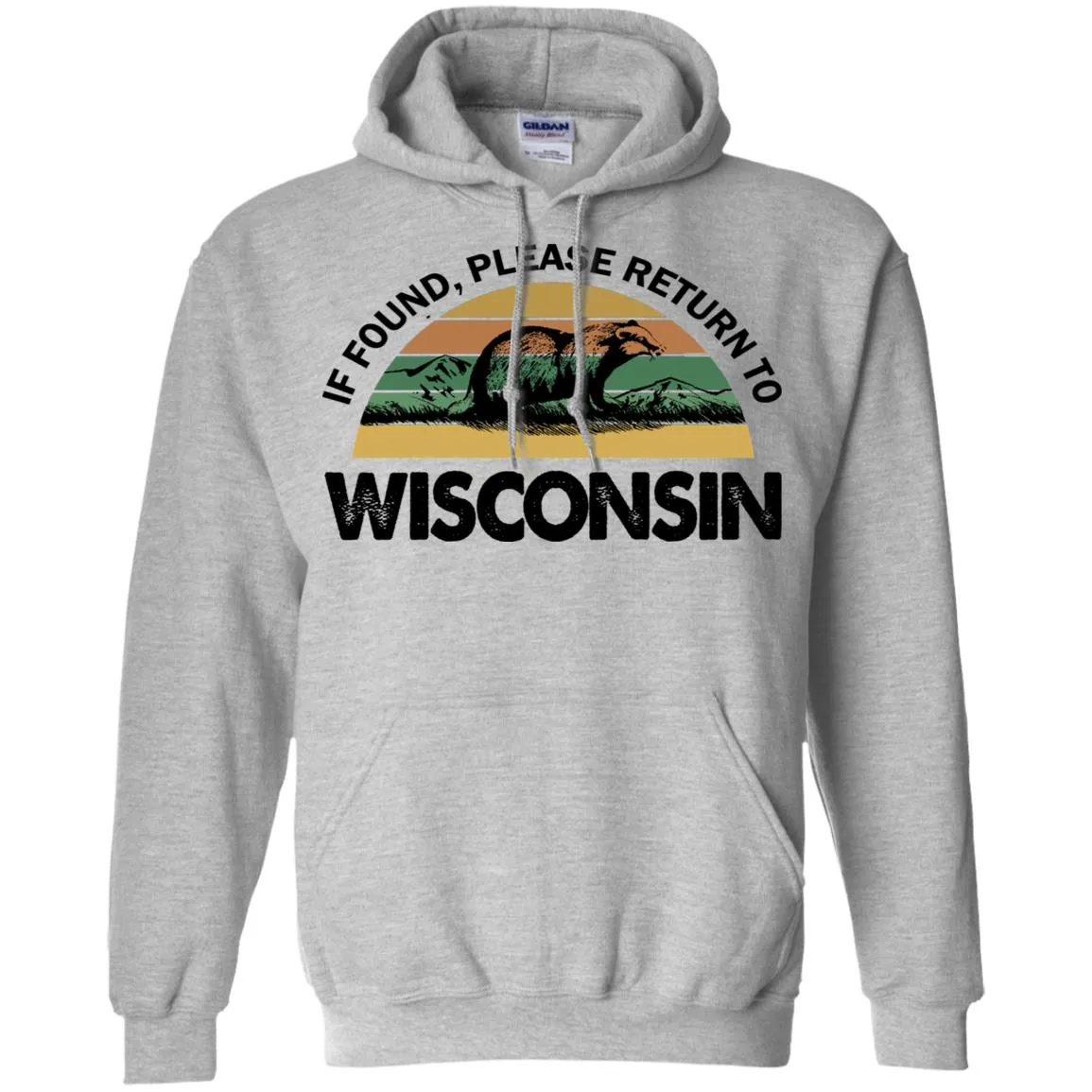If Found Please Return To Wisconsin Funny T-shirt