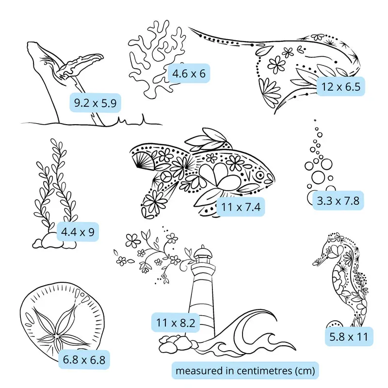 In The Depths Stick & Stitch Embroidery Pack | Nest Embirdery