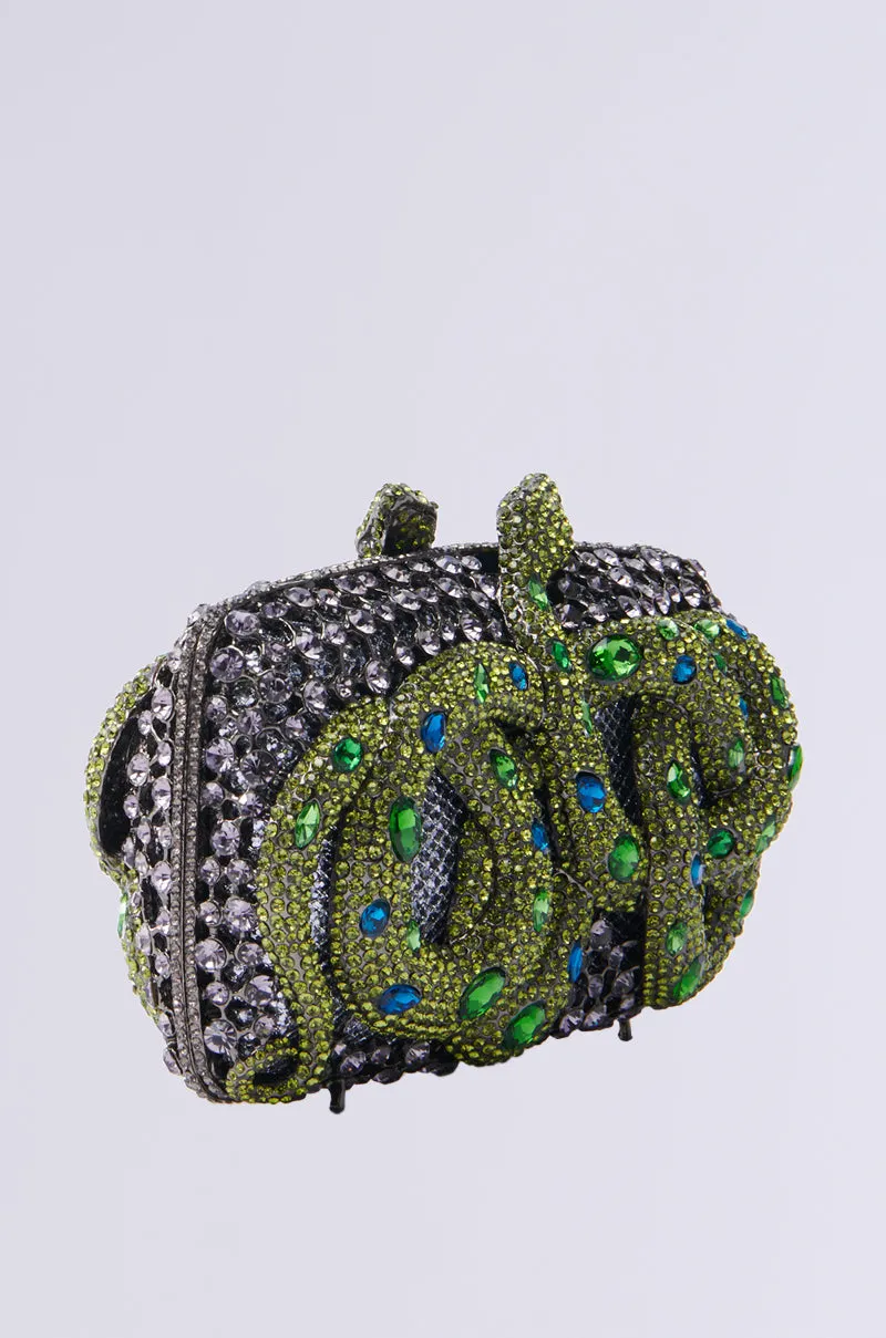 IN THE GARDEN RHINESTONE CLUTCH