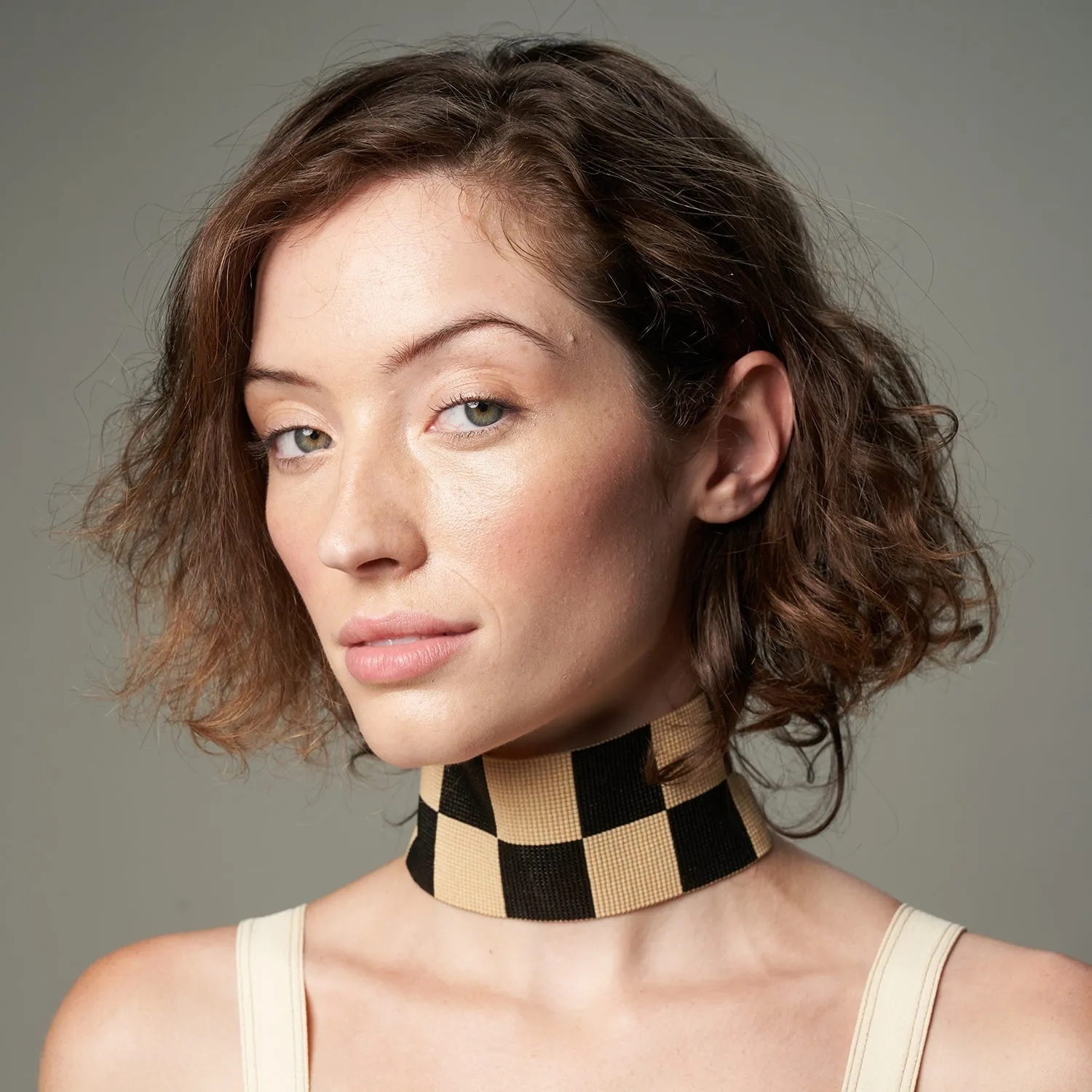 Inti Choker - Black and Nude