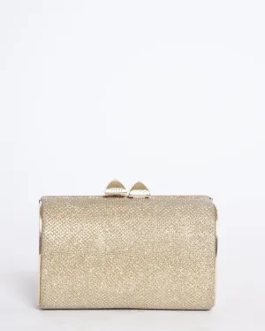 Jimmy Choo metallic small clutch