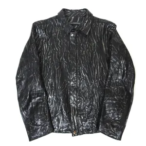 John Varvatos Leather Jacket Size 48