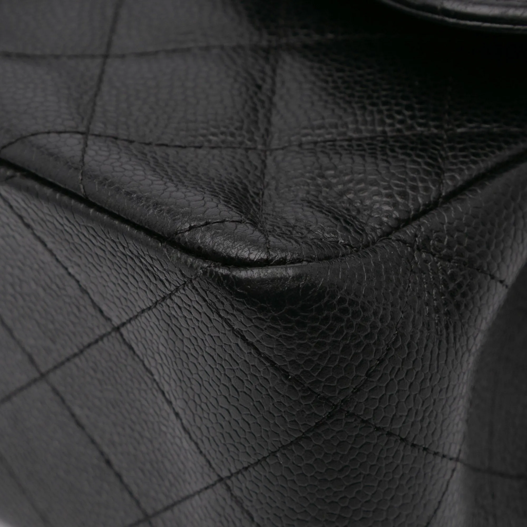 Jumbo Classic Caviar Double Flap