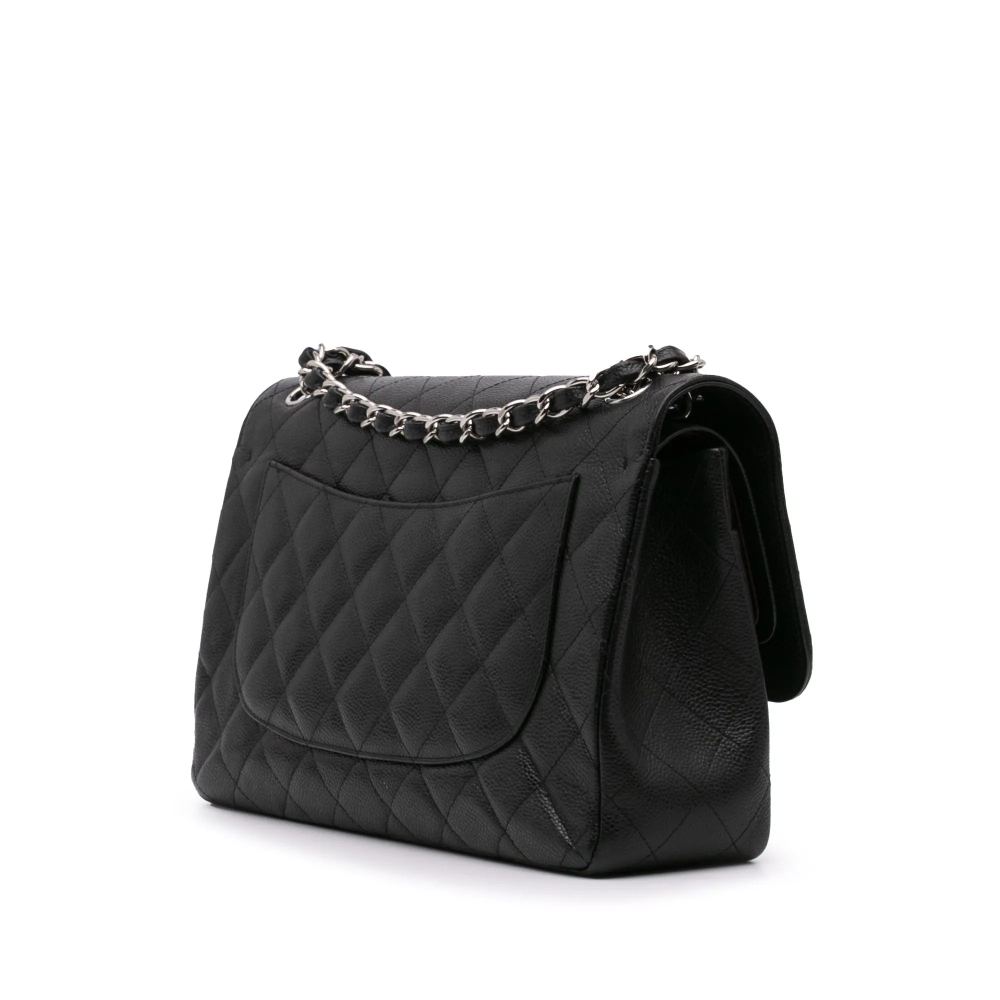 Jumbo Classic Caviar Double Flap