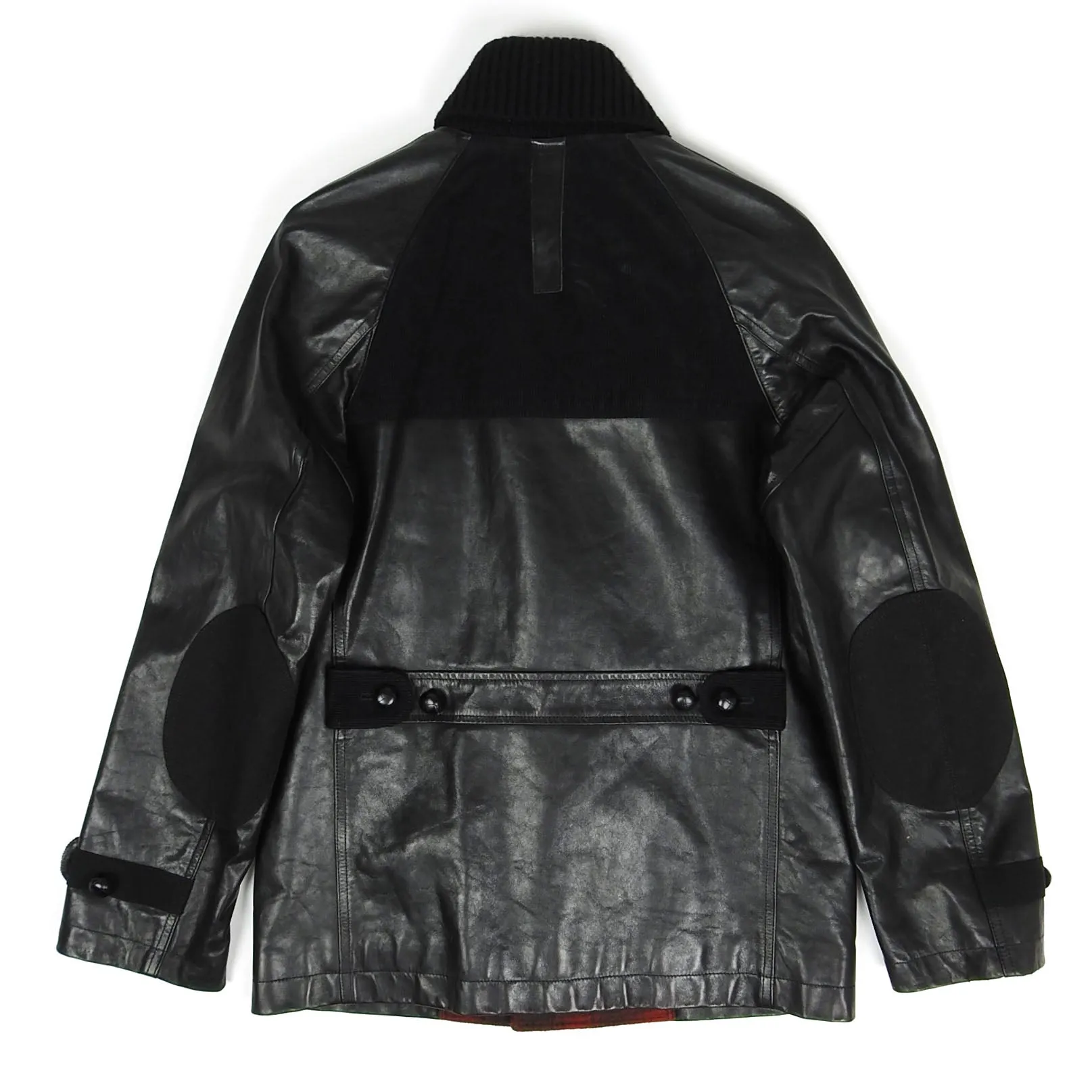Junya Watanabe AD2011 Black Leather Jacket Size Medium