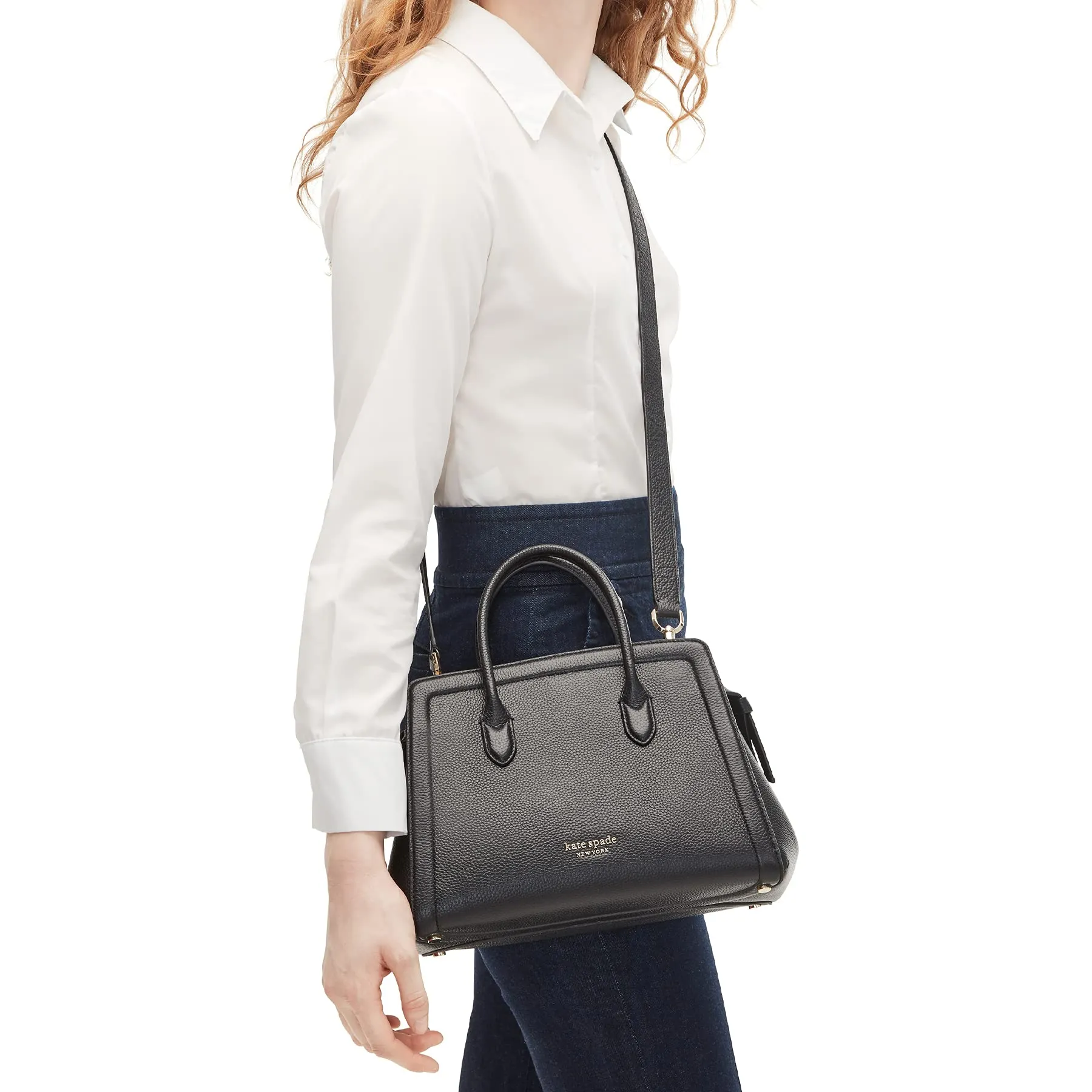 kate spade new york Knott Medium Satchel Black One Size