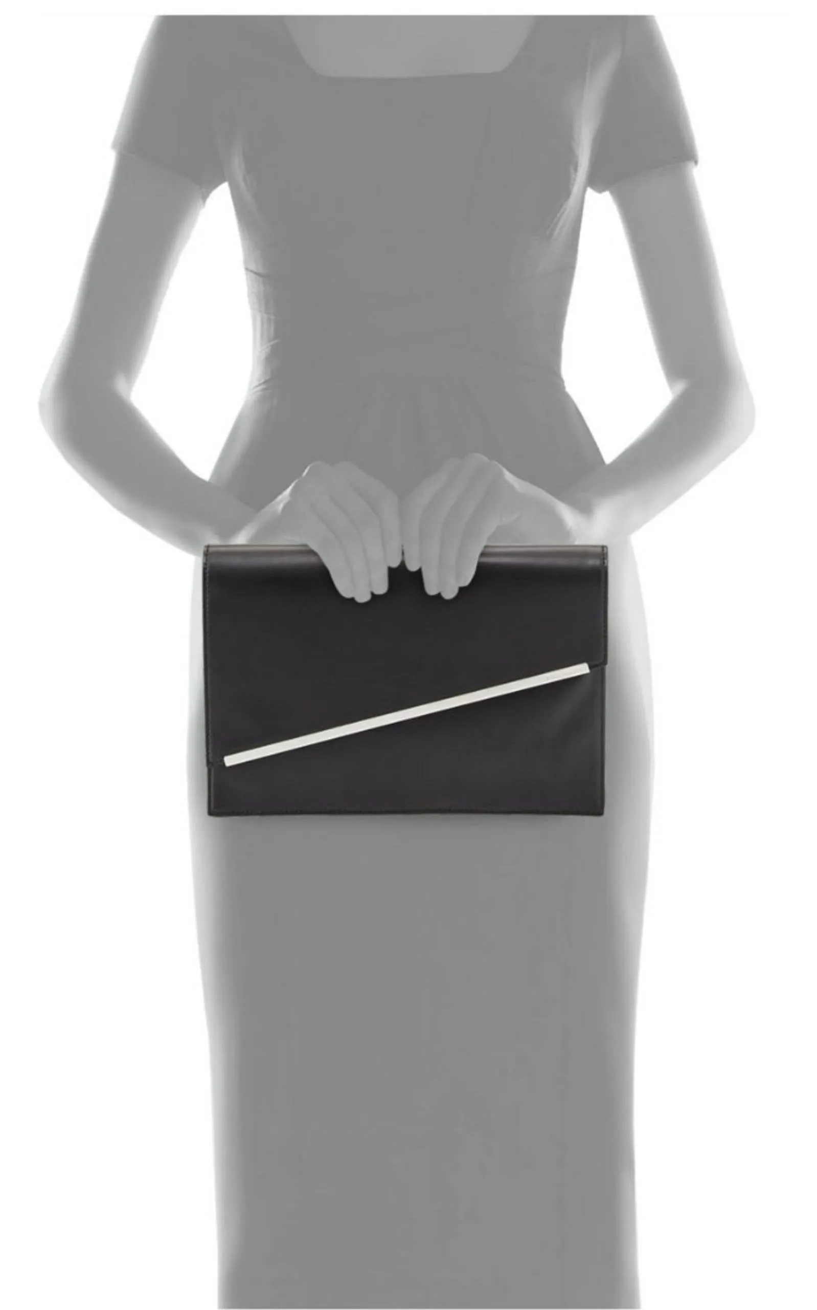 Kensington Asymmetric Envelope Clutch Bag