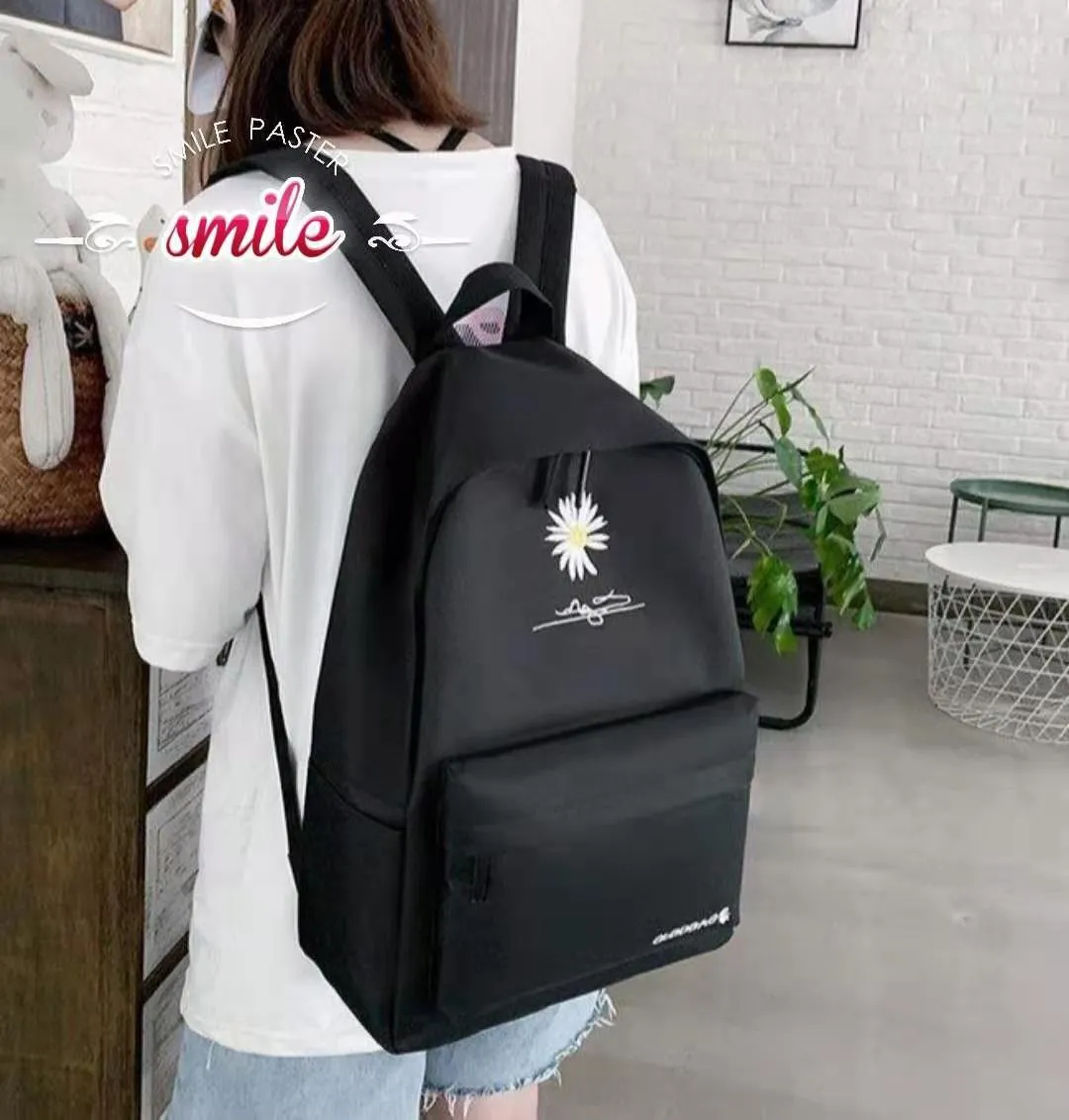 Korean Style Little Daisy Large Capacity Backpacks