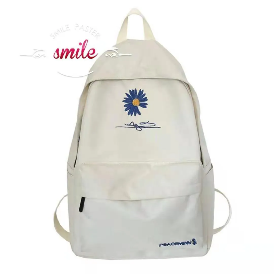 Korean Style Little Daisy Large Capacity Backpacks