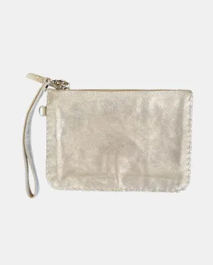 LAILA WRISTLET POUCH IN SILVER