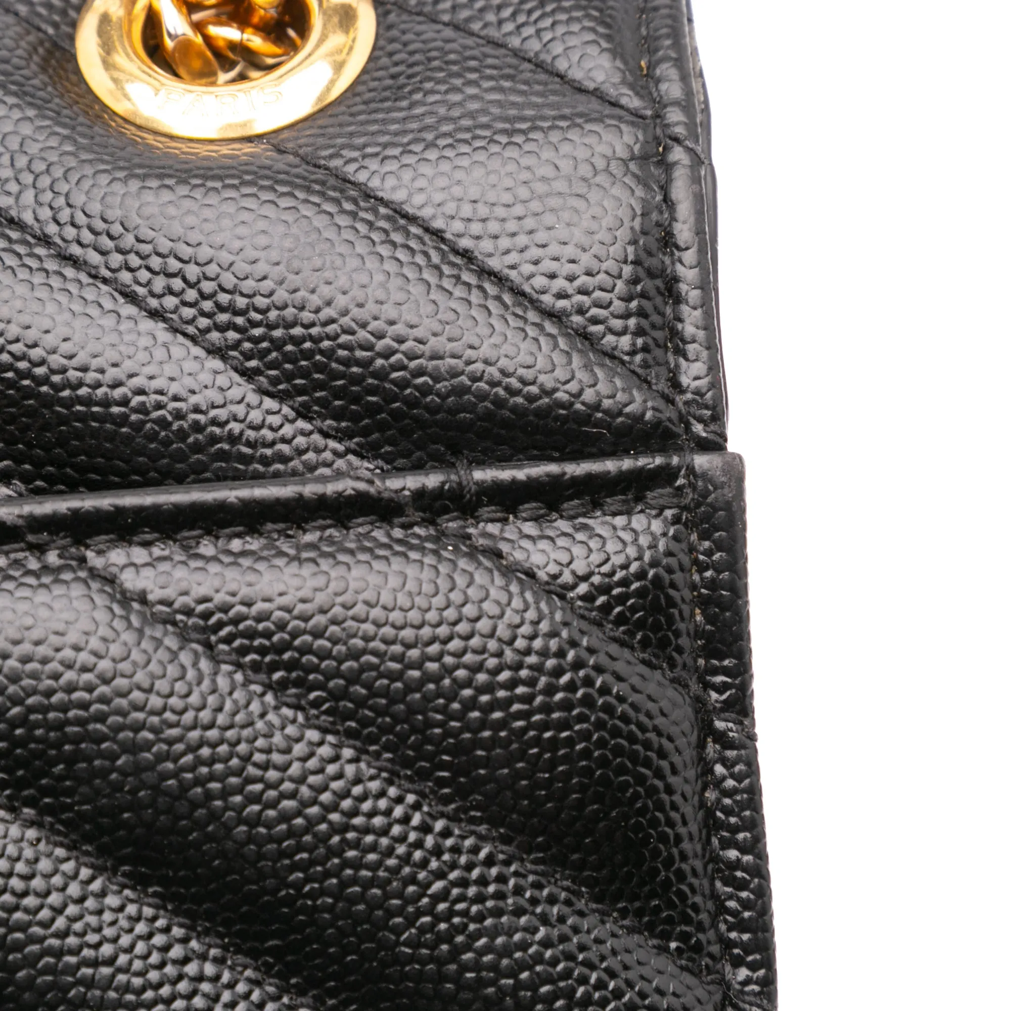 Large Grain de Poudre Monogram Chevron Envelope Bag