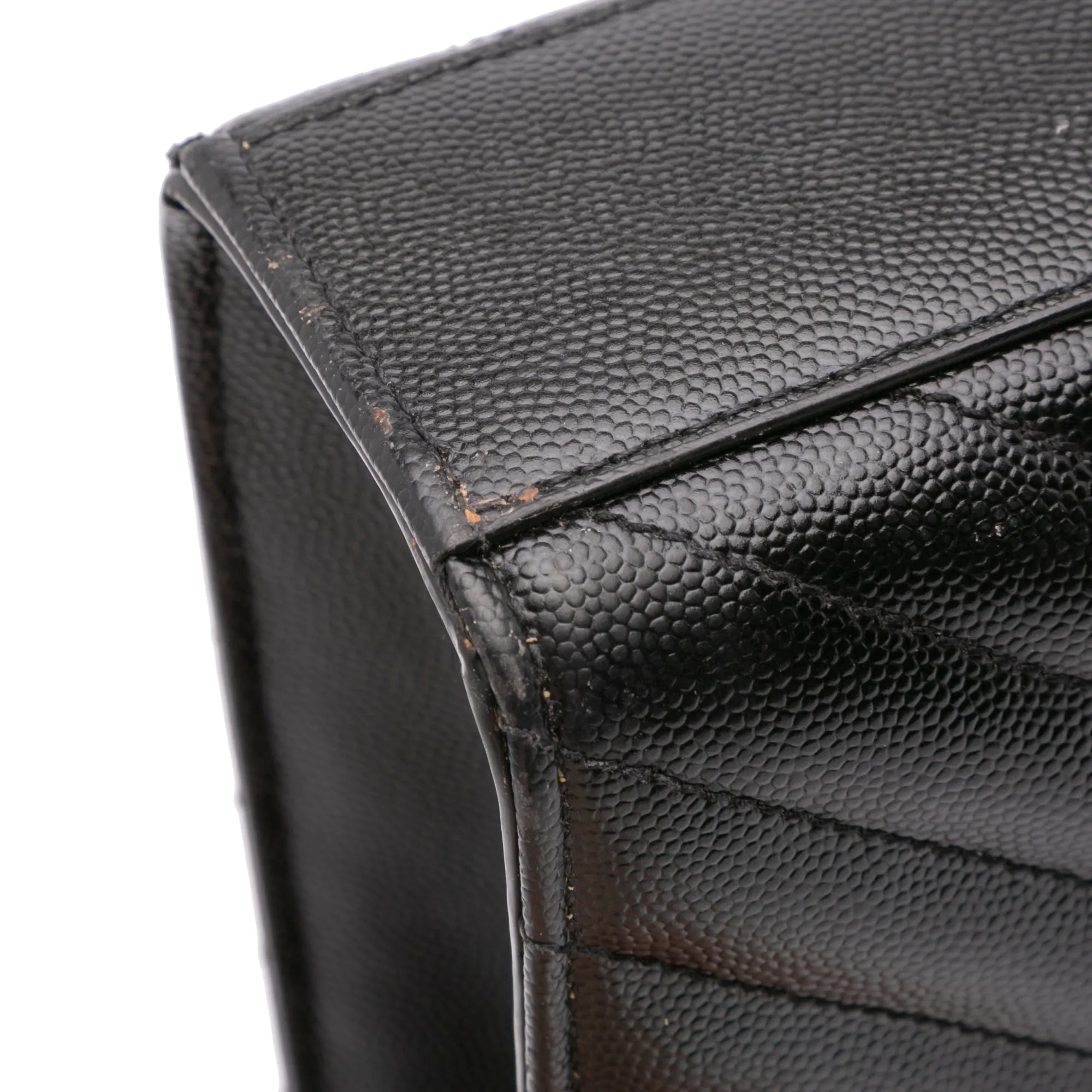 Large Grain de Poudre Monogram Chevron Envelope Bag