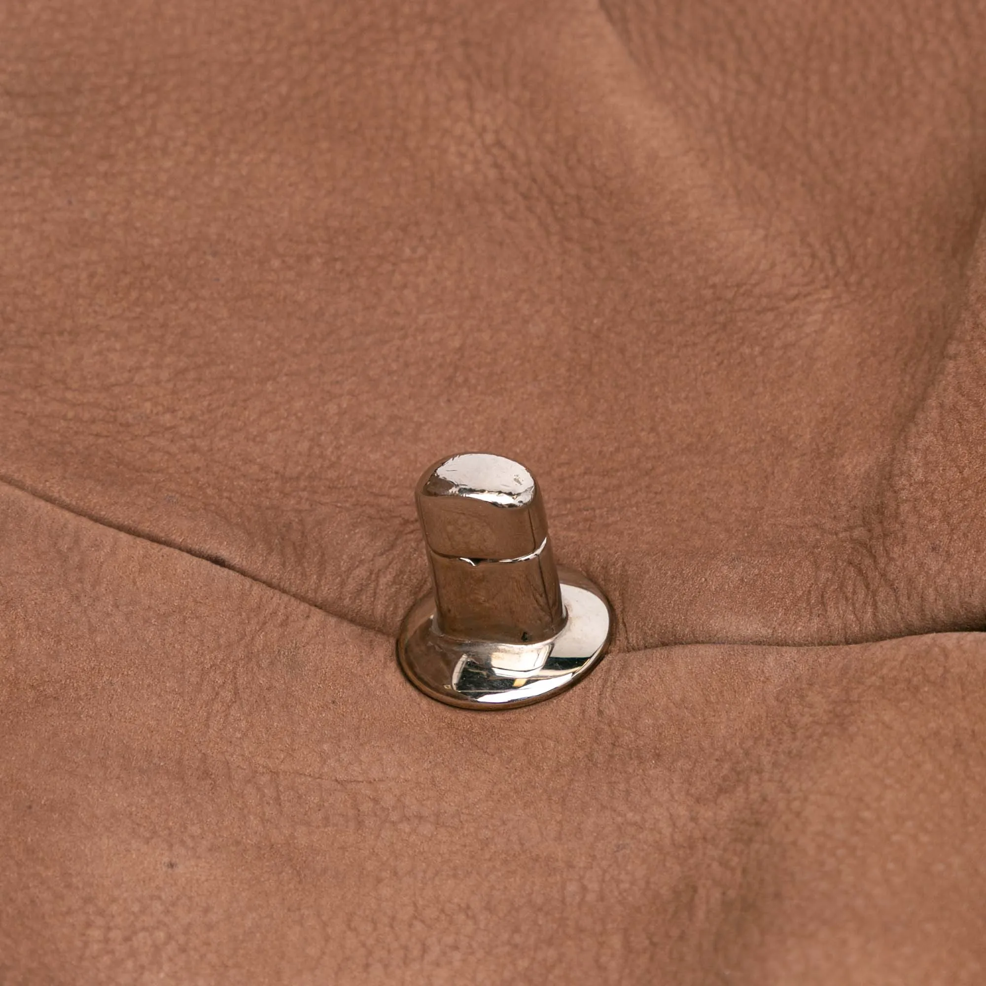 Large Quilted Nubuck Natural Beauty Split Pocket Flap
