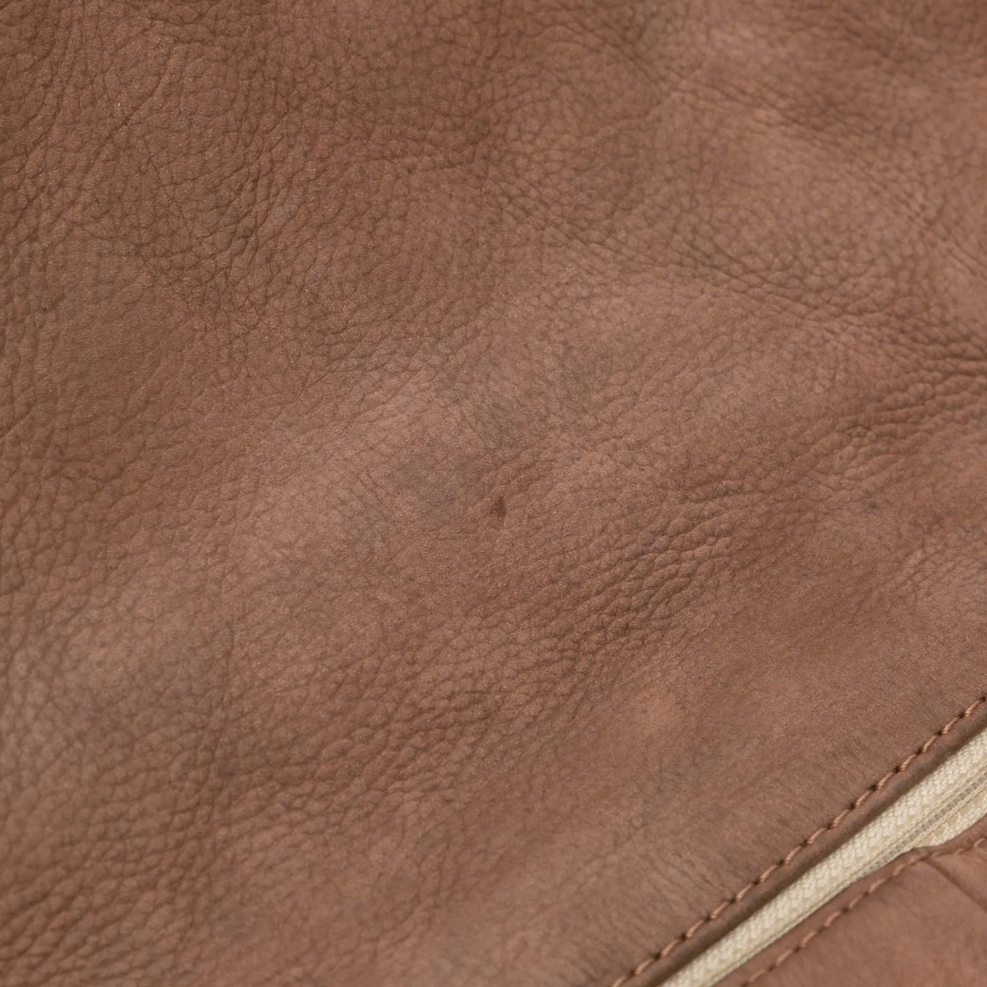 Large Quilted Nubuck Natural Beauty Split Pocket Flap