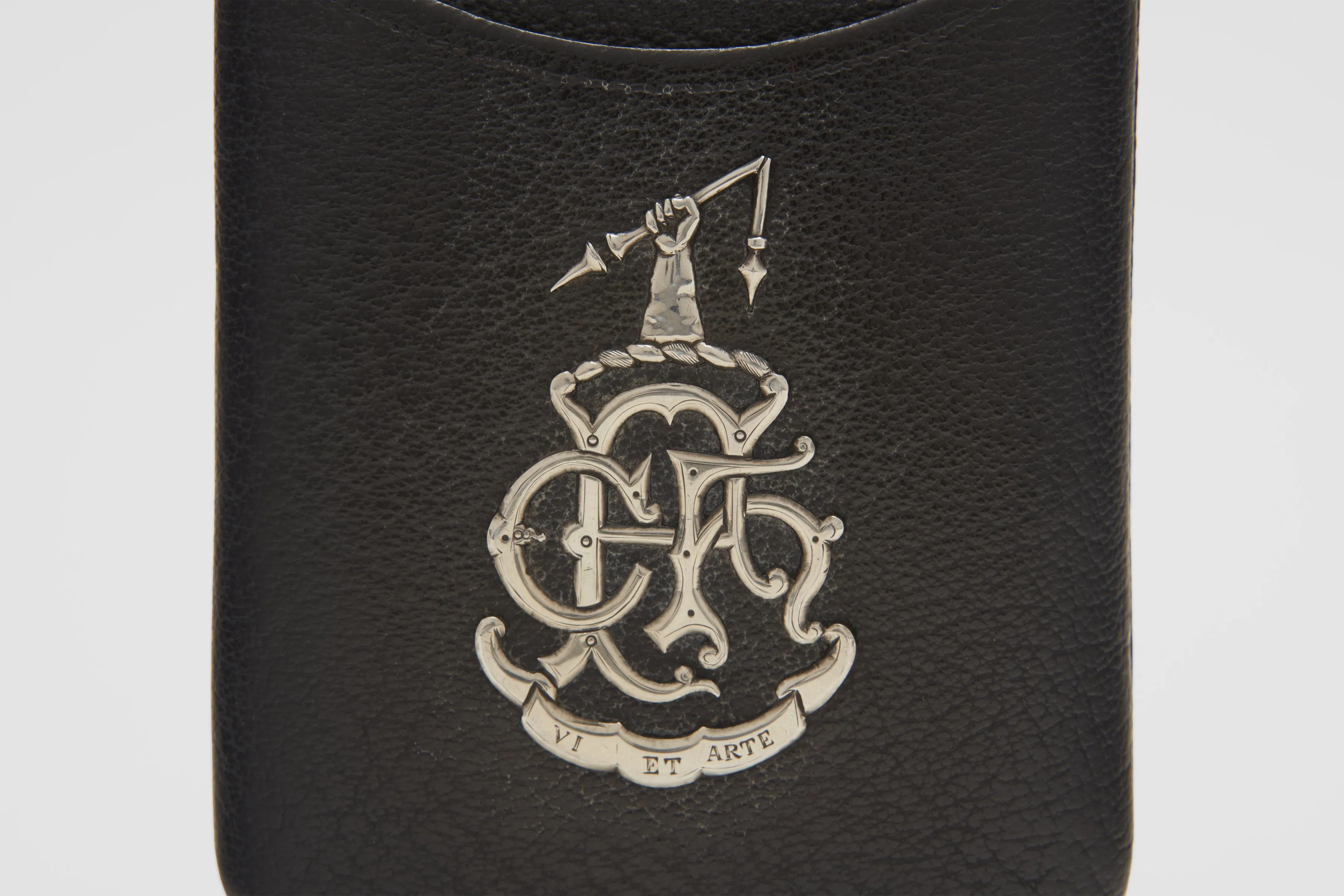 Leather & Sterling Cigar Pouch