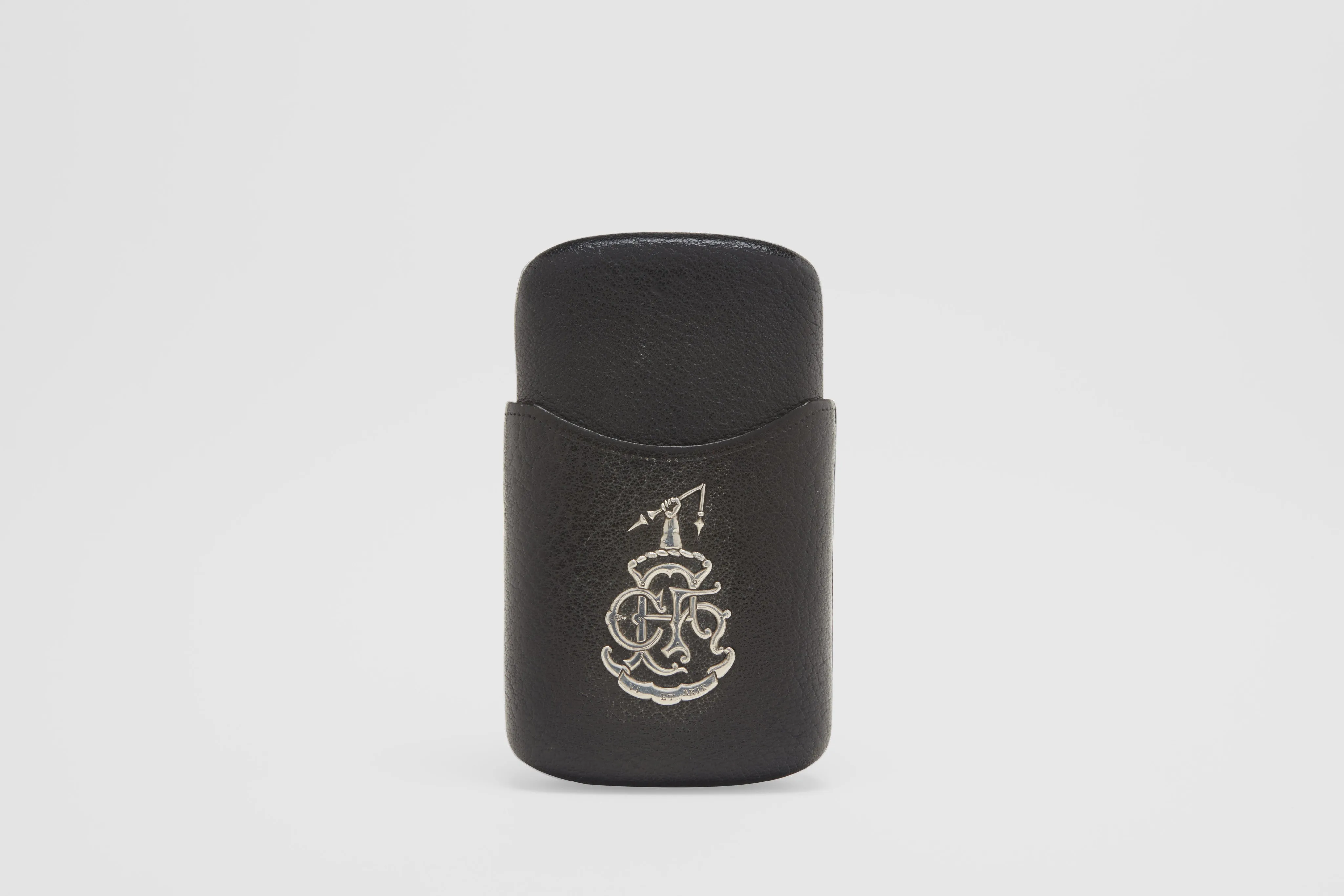 Leather & Sterling Cigar Pouch