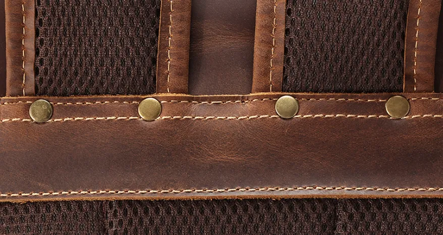 Leather Backpack Brown | Waitomo