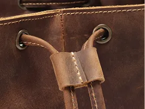 Leather Backpack Brown | Waitomo