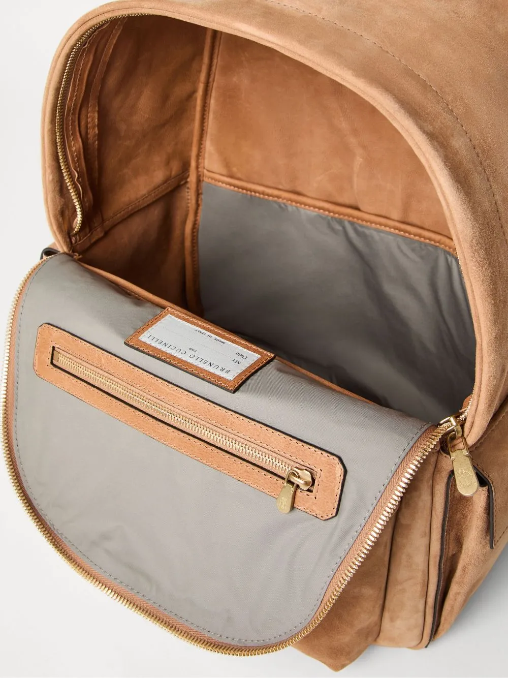 Leather backpack