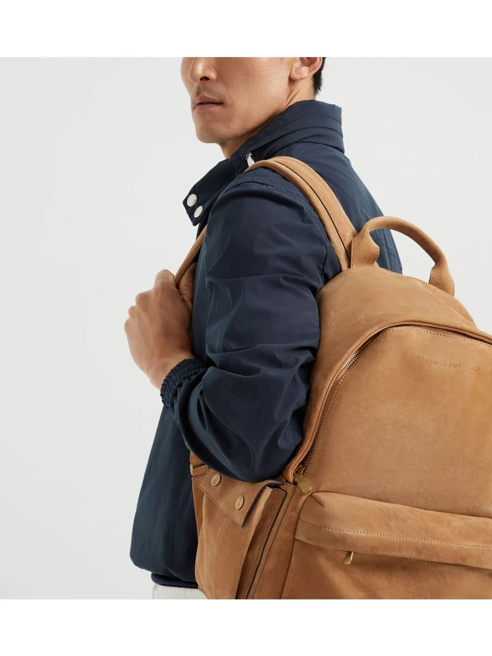 Leather backpack