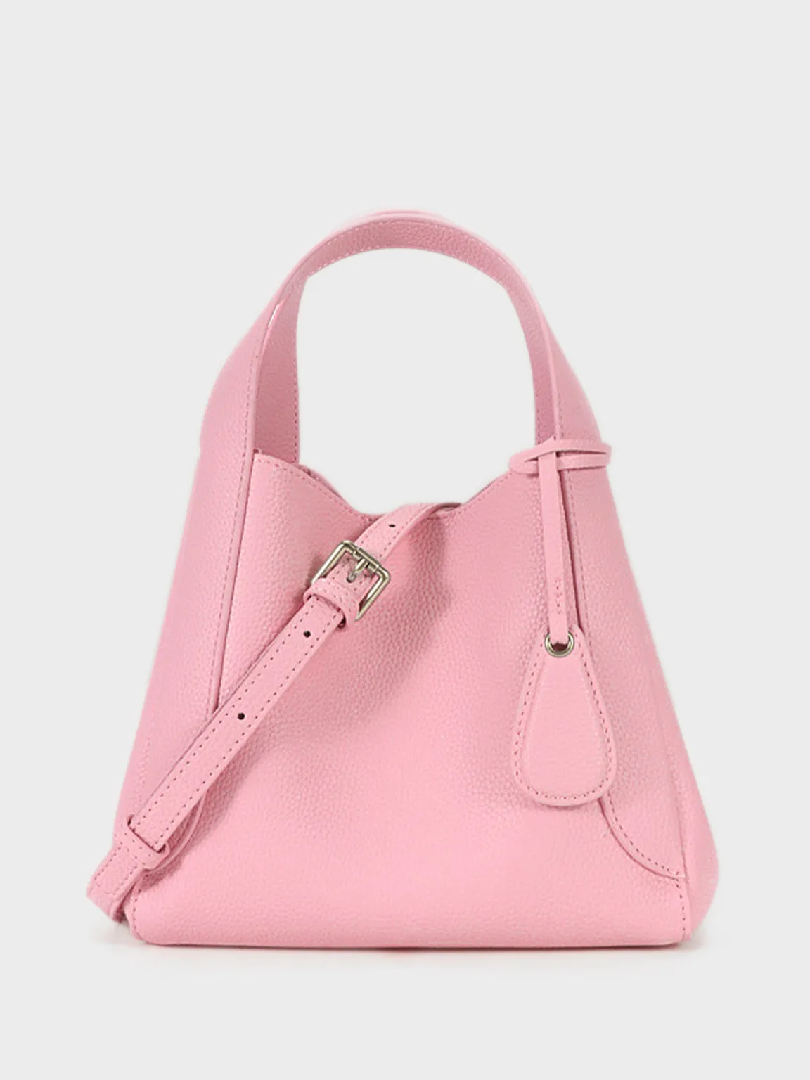 Leather Bucket Shoulder Bag Top Handle Tote Bag