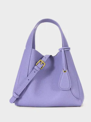 Leather Bucket Shoulder Bag Top Handle Tote Bag