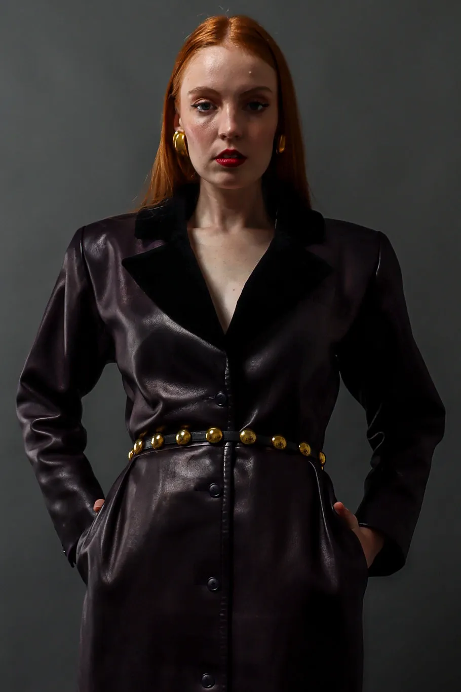 Leather Coat Dress