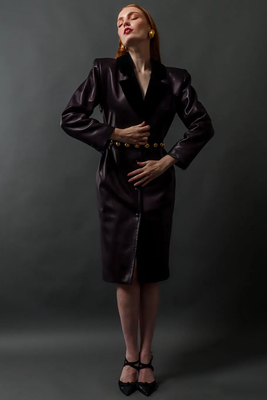 Leather Coat Dress