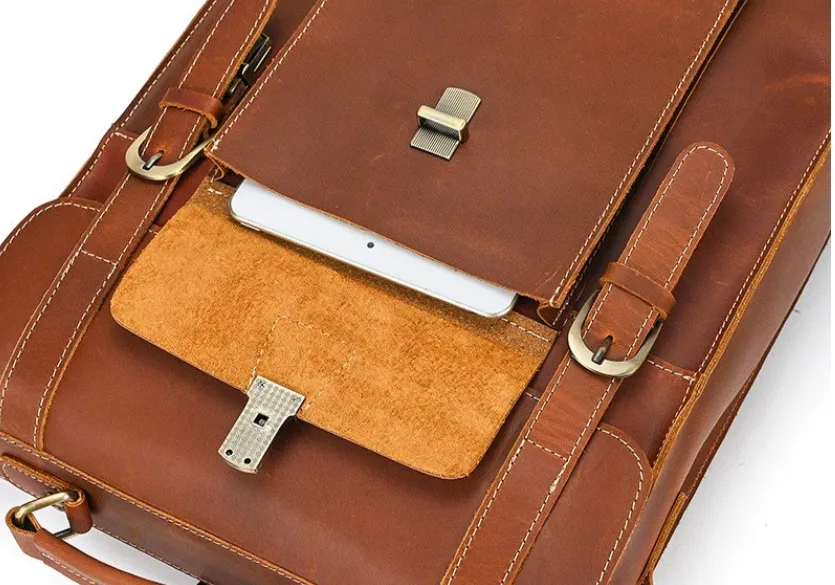 Leather Convertible Backpack | Mediterranean Sea
