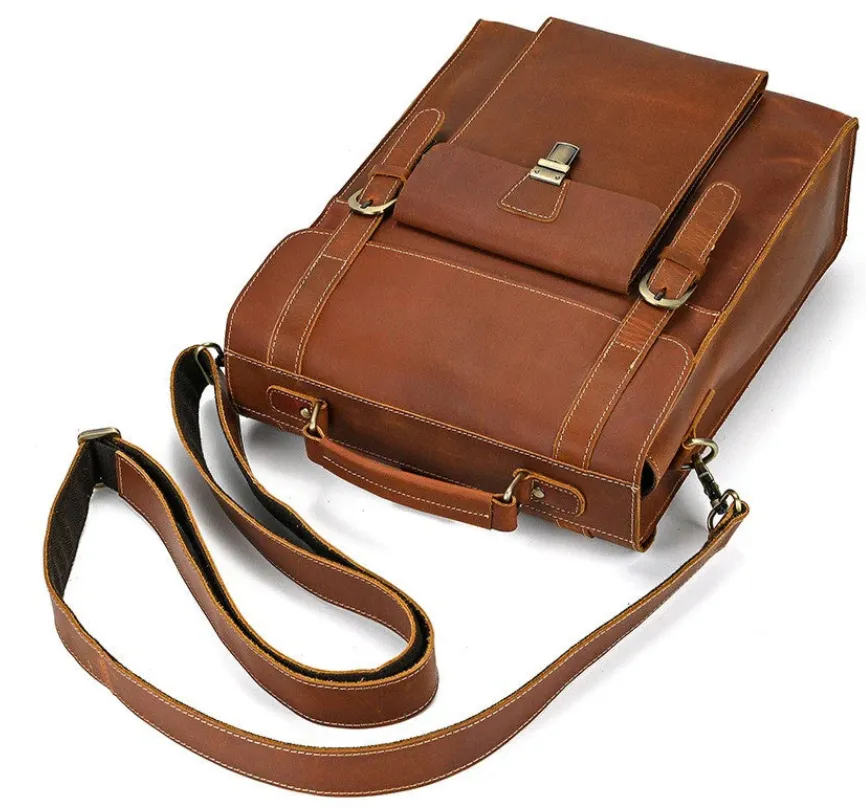 Leather Convertible Backpack | Mediterranean Sea