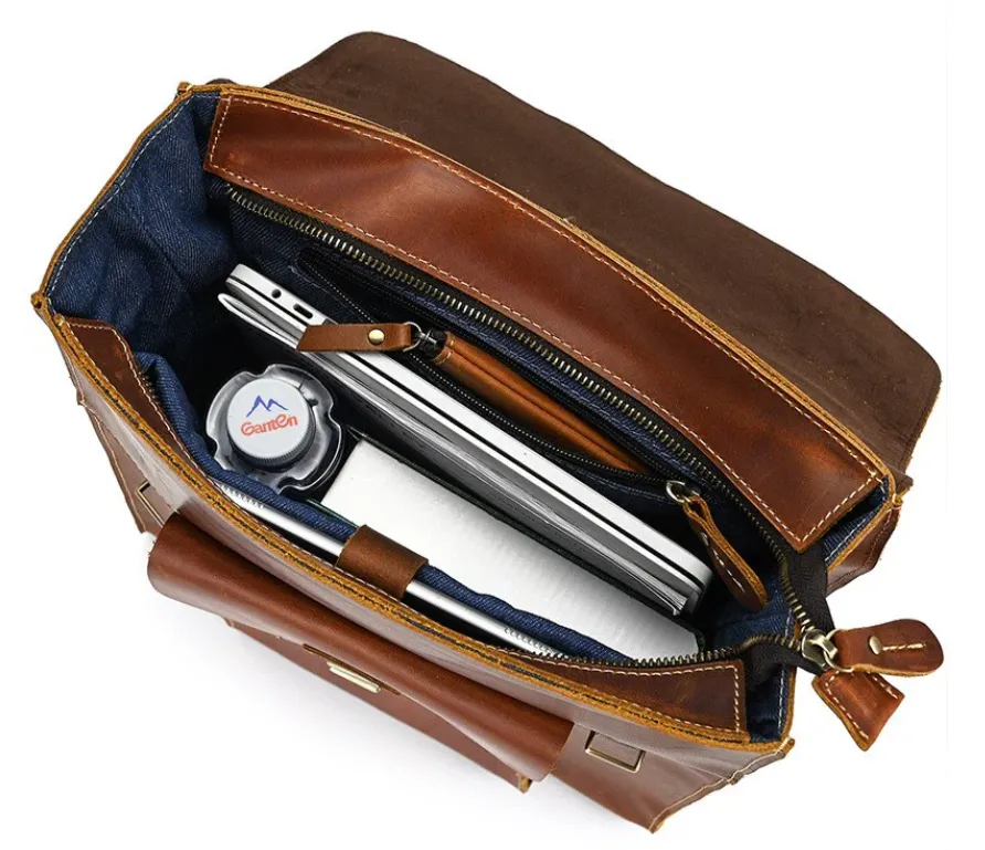 Leather Convertible Backpack | Mediterranean Sea