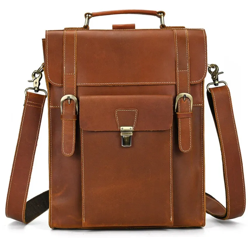 Leather Convertible Backpack | Mediterranean Sea