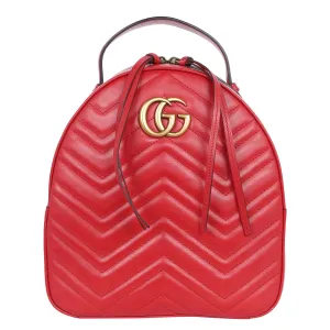 Leather GG Marmont Backpack