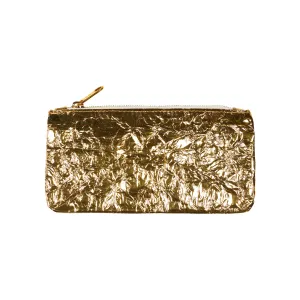 Leather Pouch - Gold, Small