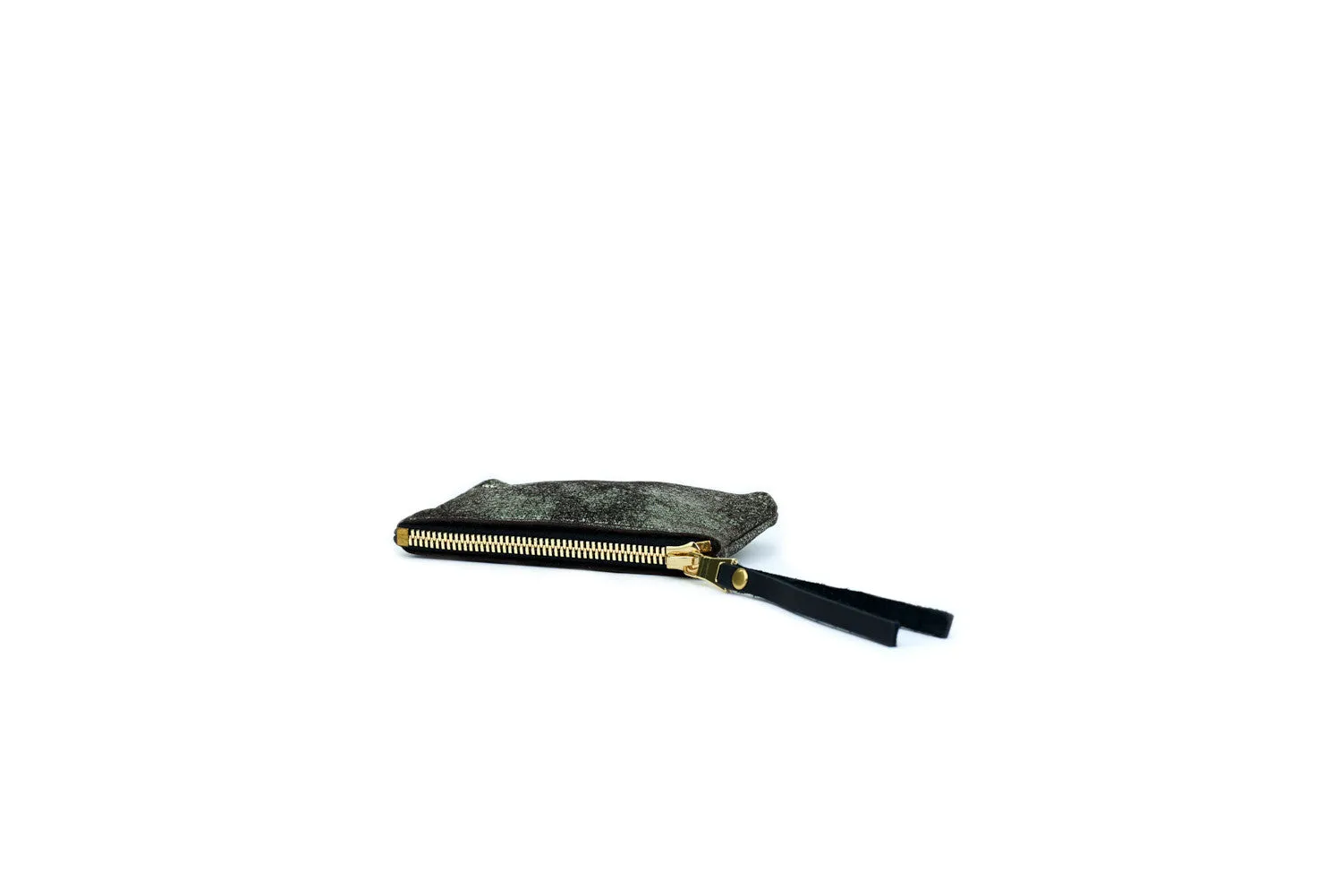 Leather Pouch, in Gunmetal