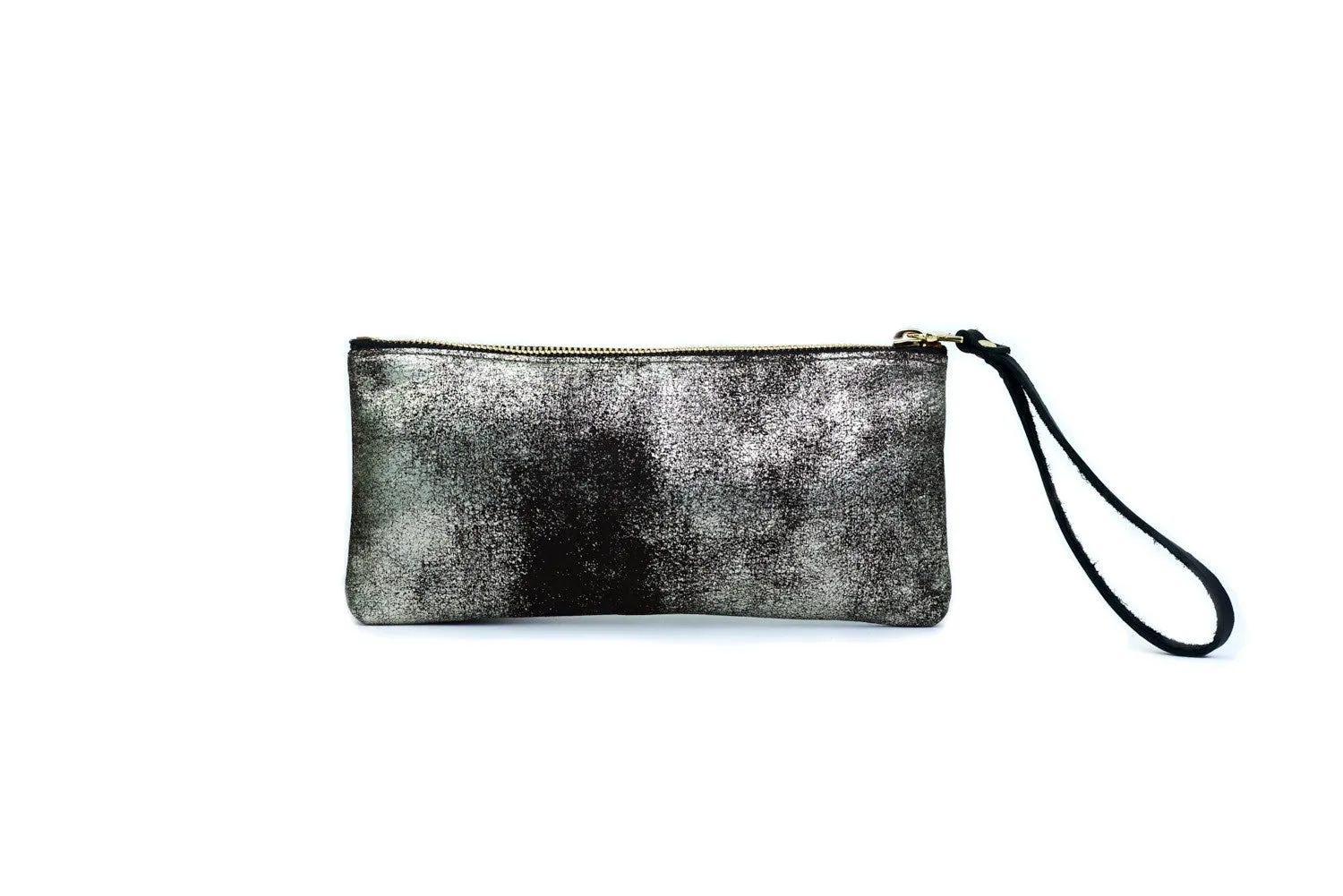 Leather Pouch, in Gunmetal