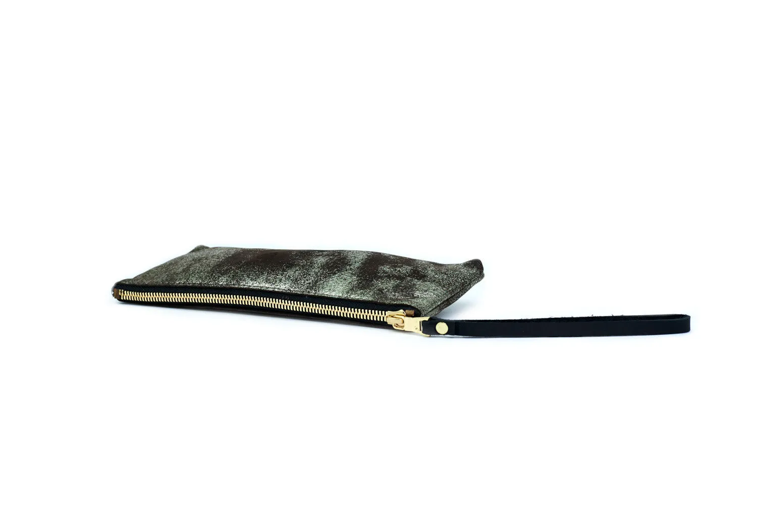 Leather Pouch, in Gunmetal