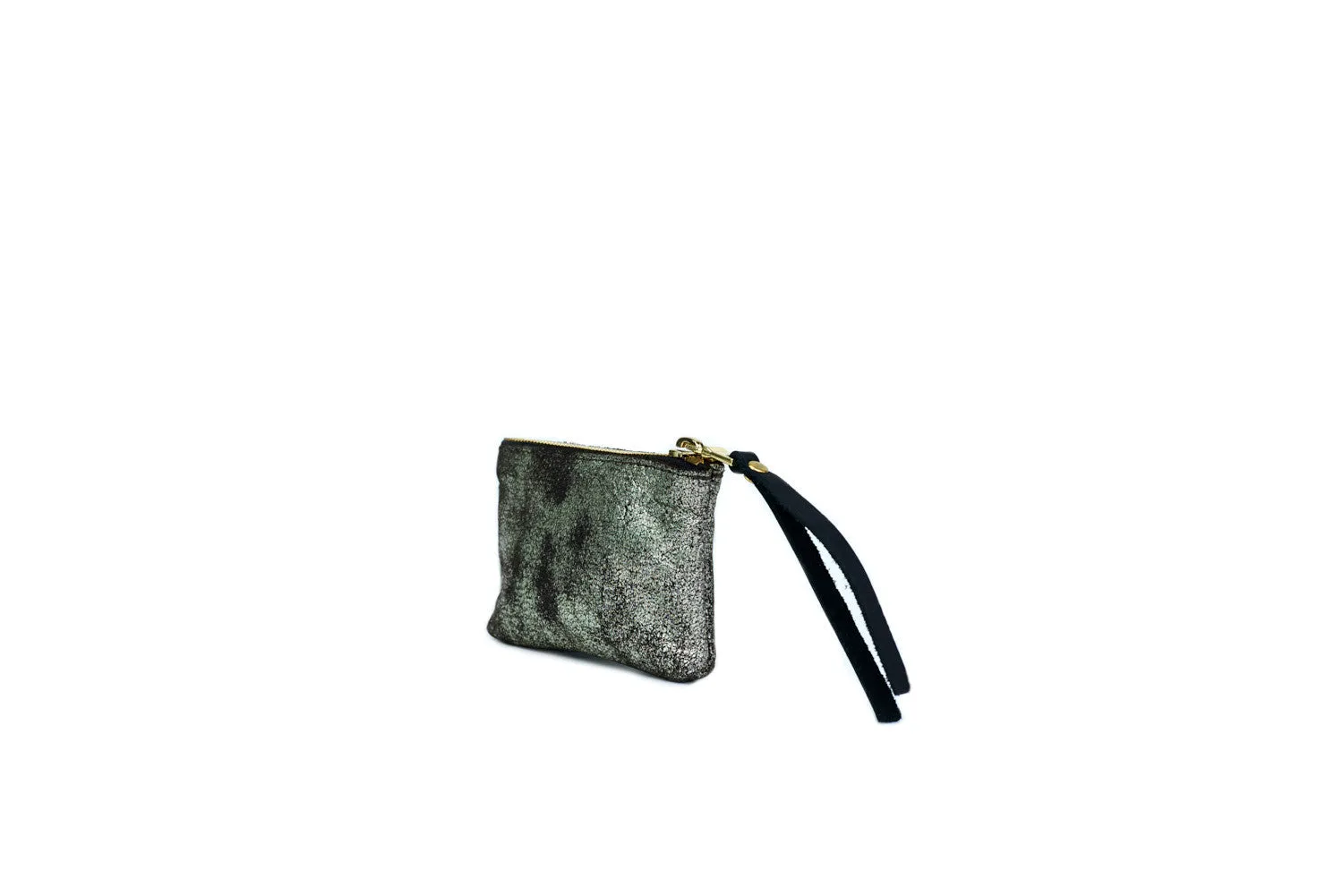 Leather Pouch, in Gunmetal