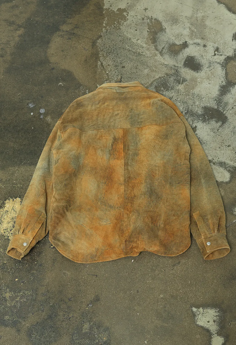 Leather Scout Overshirt / Jungle