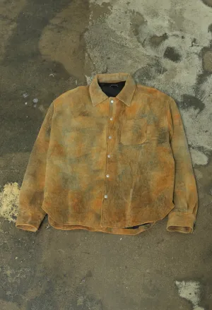 Leather Scout Overshirt / Jungle