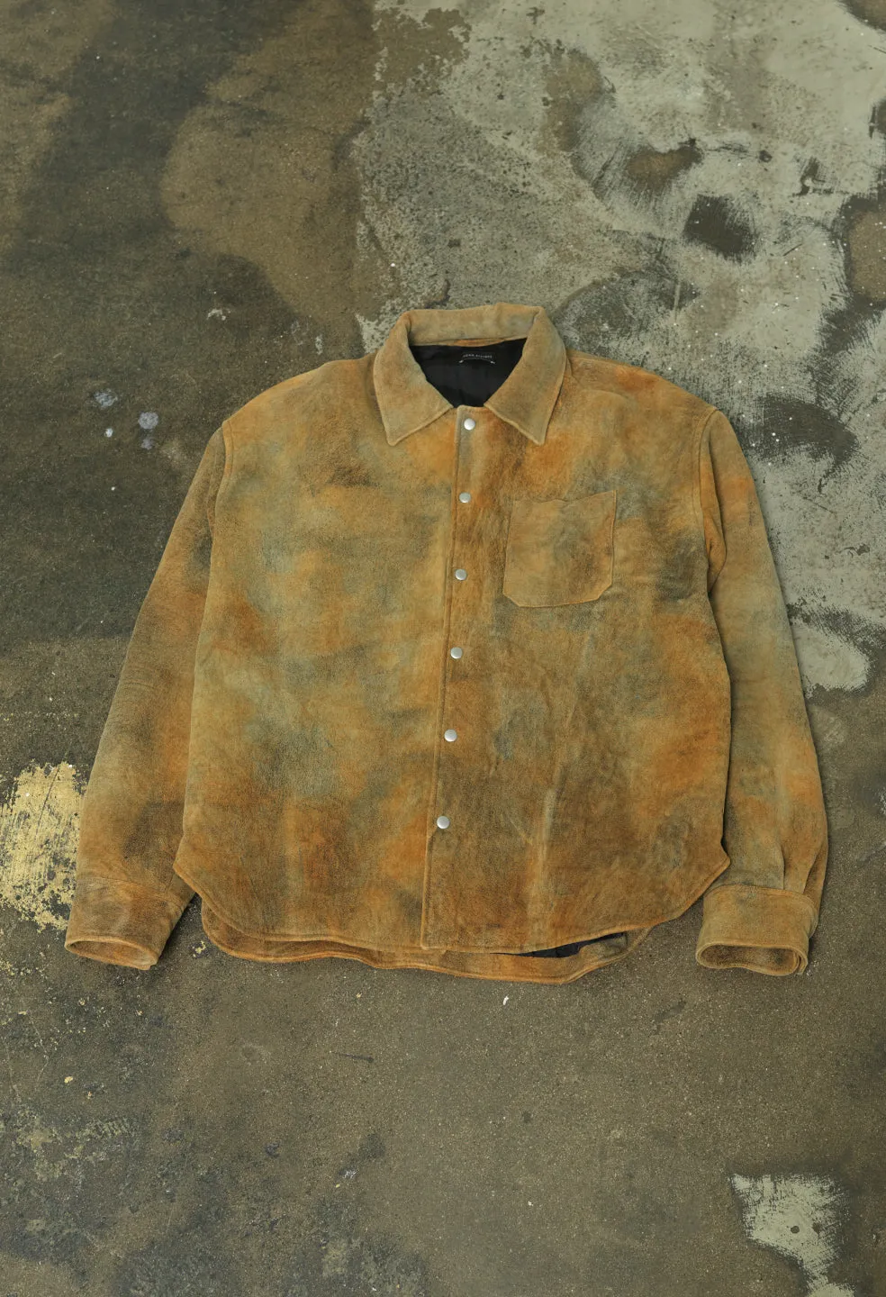Leather Scout Overshirt / Jungle