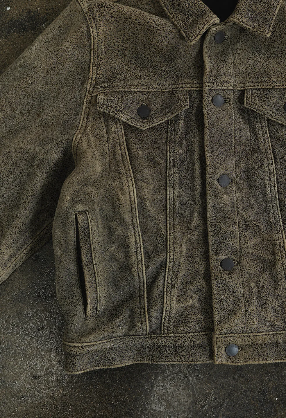Leather Thumper Jacket Type III / Crackle