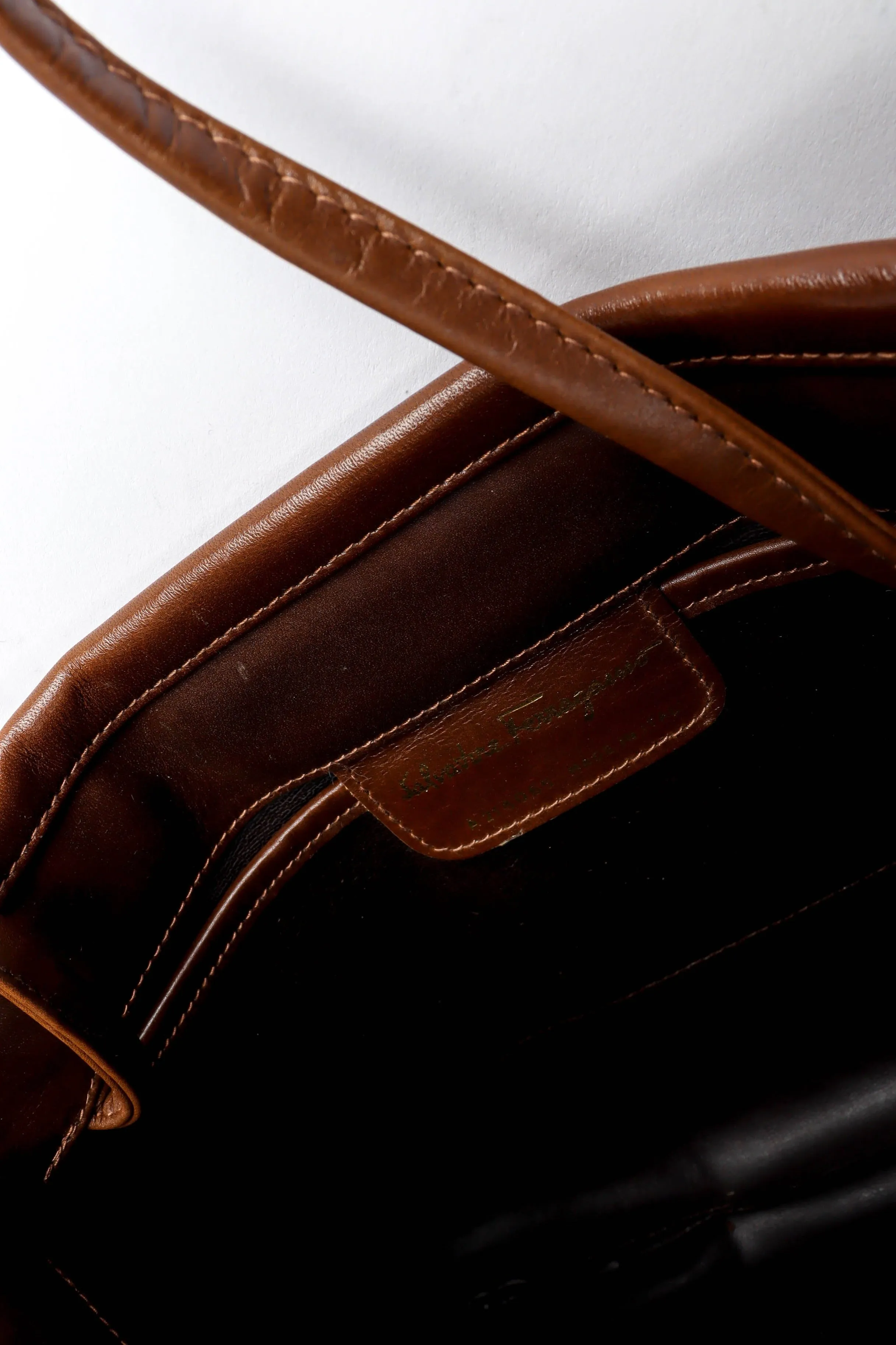 Leather Vagabond Pouch Bag
