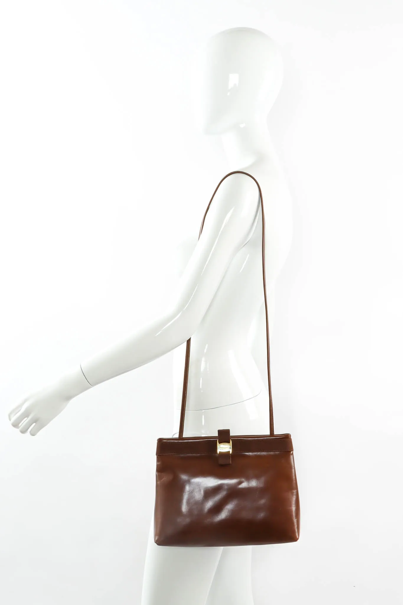 Leather Vagabond Pouch Bag
