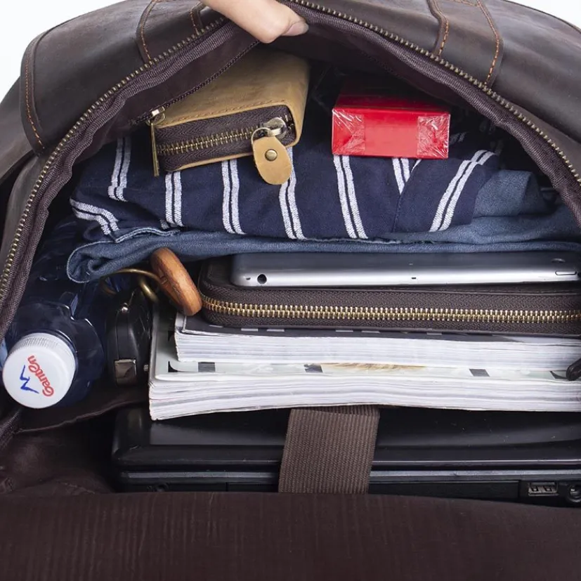 Leather Work Backpack  | Pacific Ocean