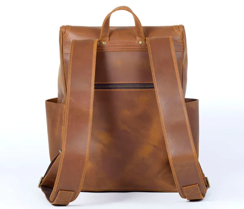 Leather Work Backpack  | Pacific Ocean