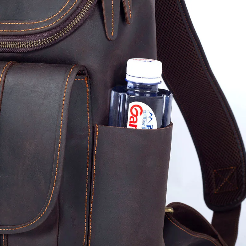 Leather Work Backpack  | Pacific Ocean