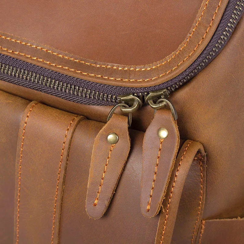 Leather Work Backpack  | Pacific Ocean